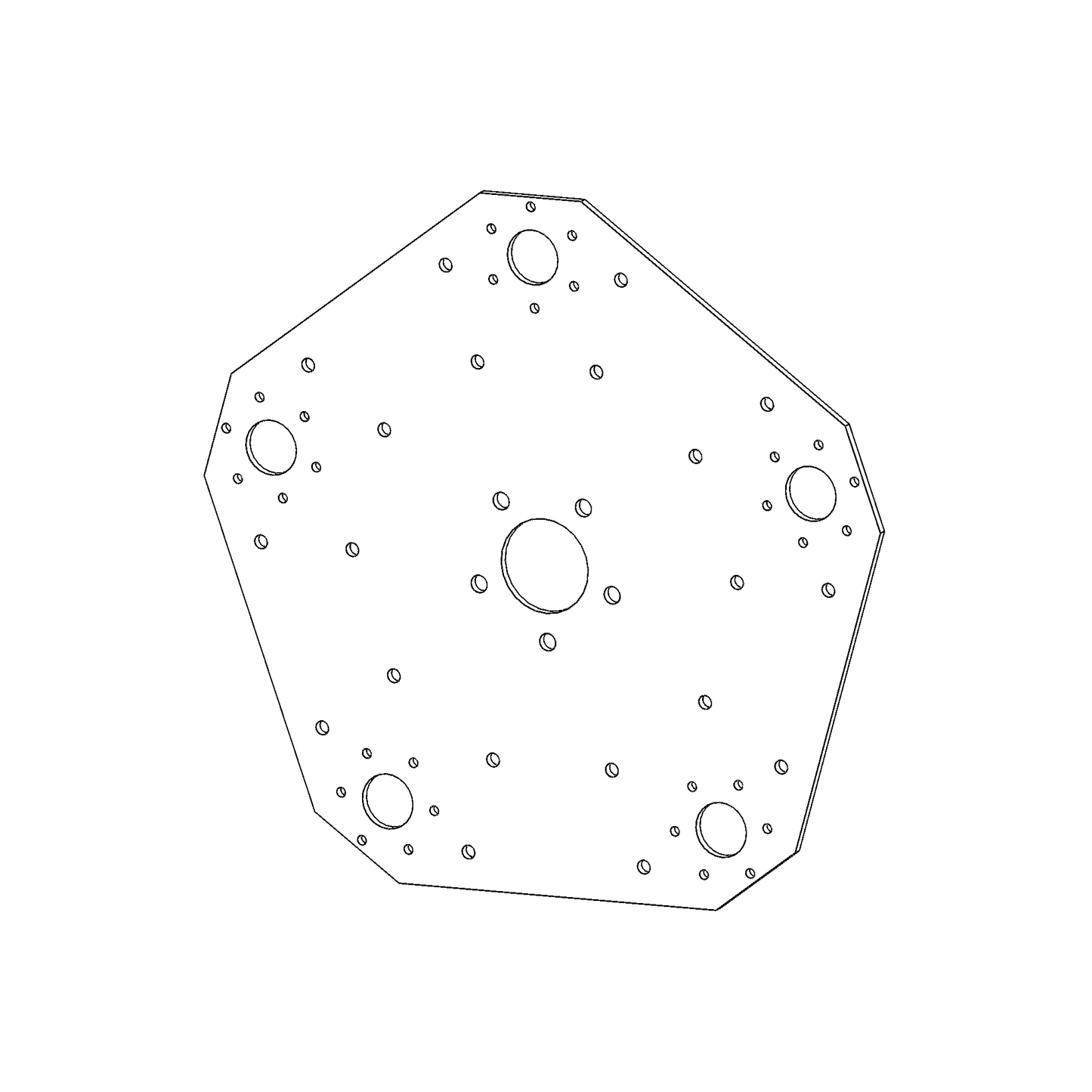 PLATE, reel end, 5 bar