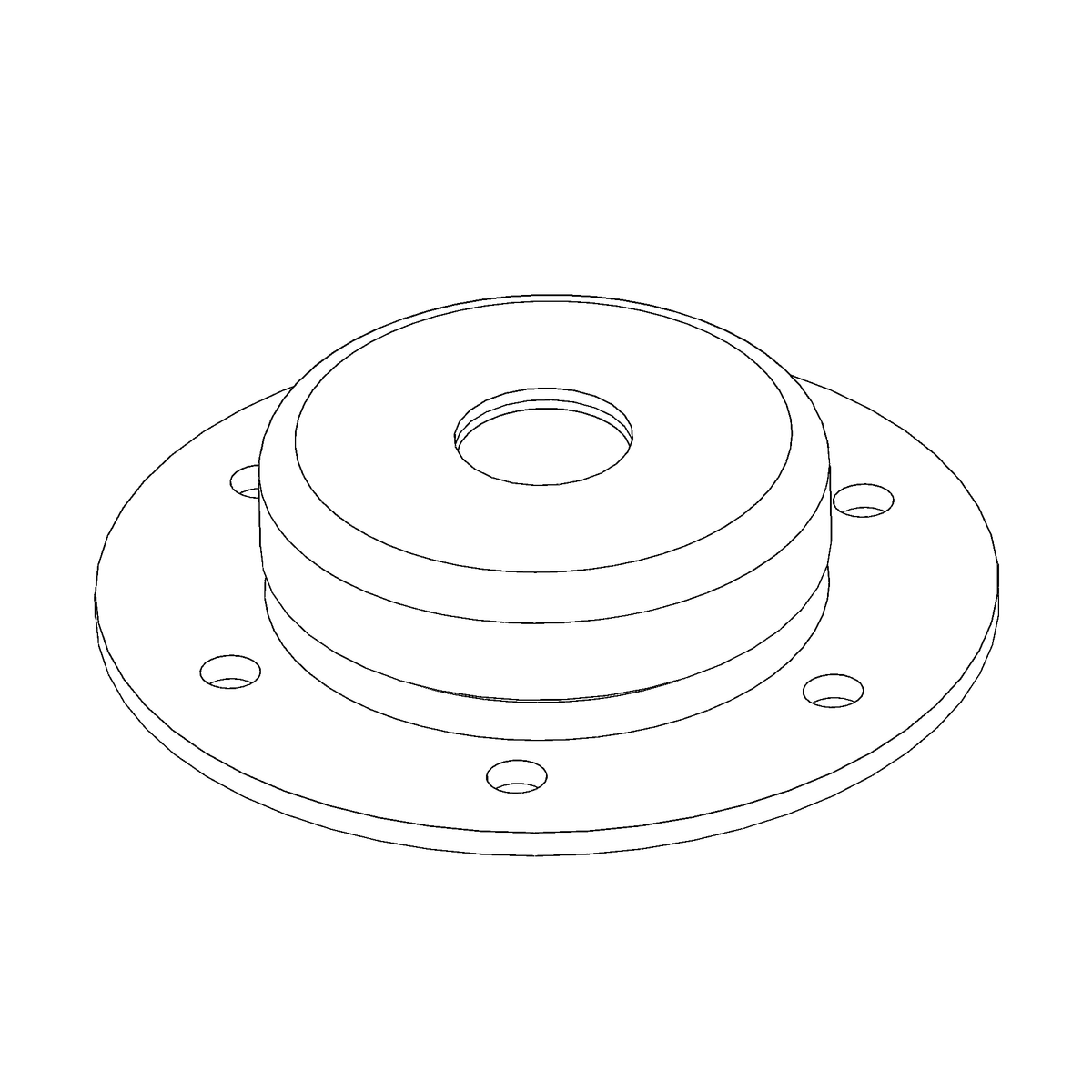 BEARING, reel tine bar, single, includes cover
