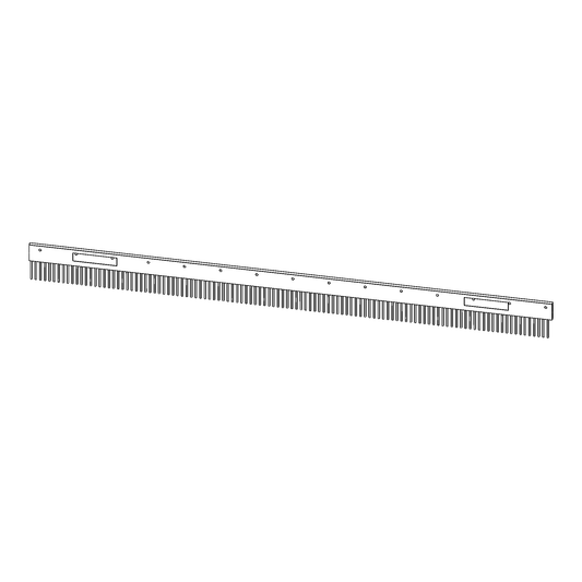 RAKE, wire, 71-1/2", Flory 6'-6"