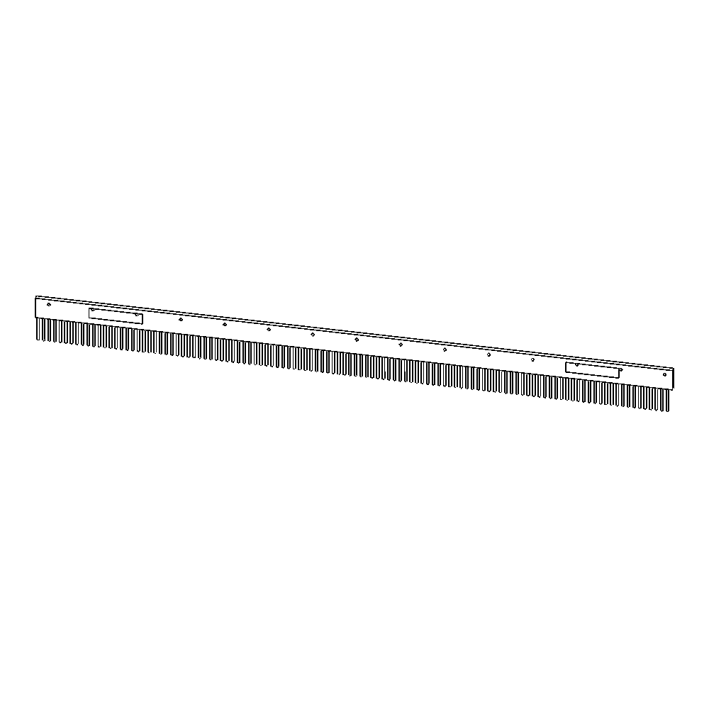 RAKE, wire, 71-1/2", Flory 6'-6"
