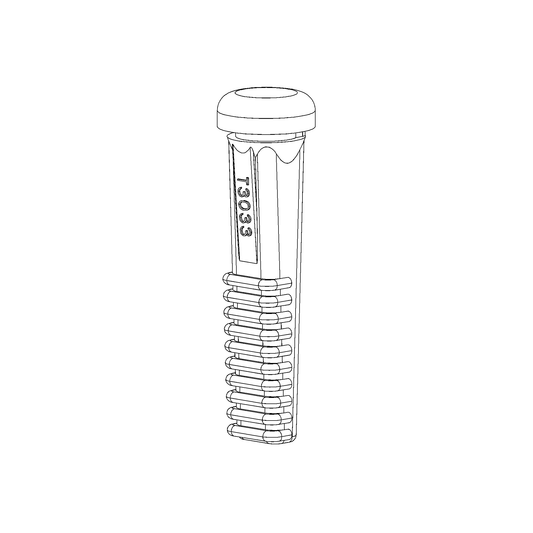FINGER, sweeper, 5", half ribbed