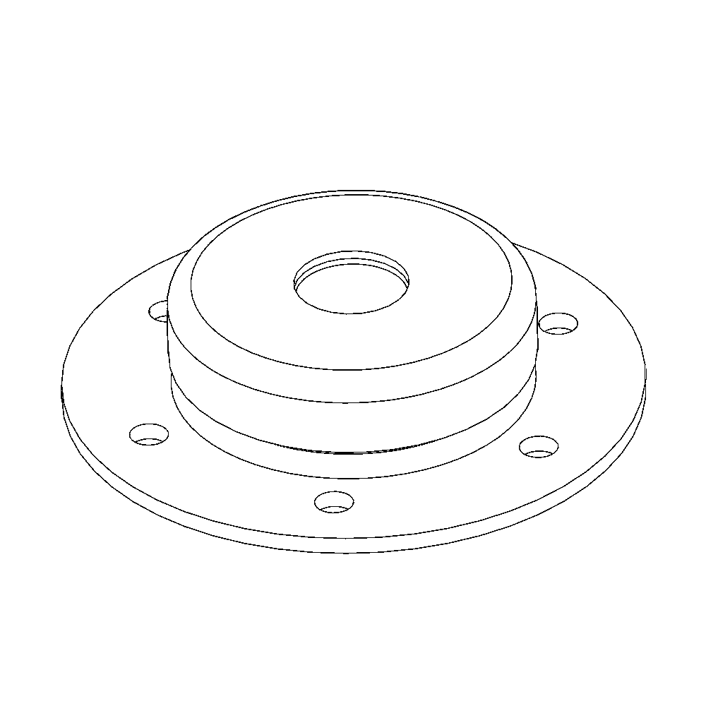 BEARING, reel tine bar, single, includes cover