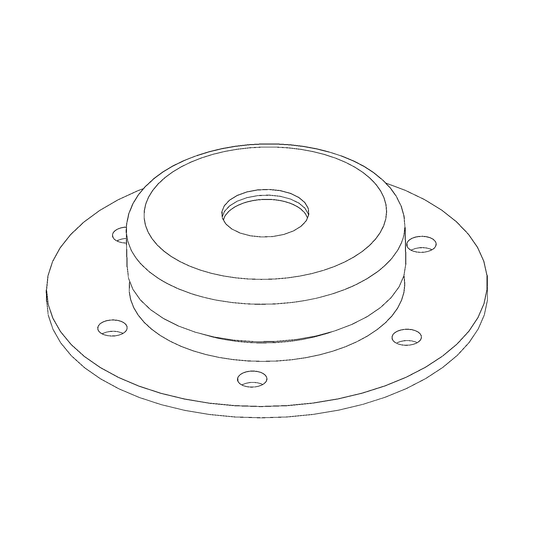 BEARING, reel tine bar, single, includes cover